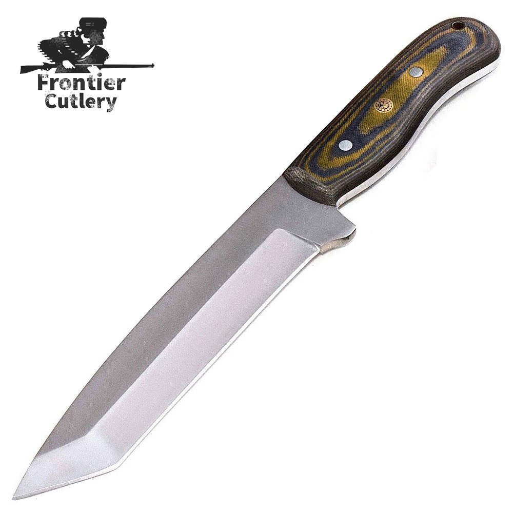 Custom Handmade D2 Tool Steel Camo Micarta TANTO Tactical Hunting Knife