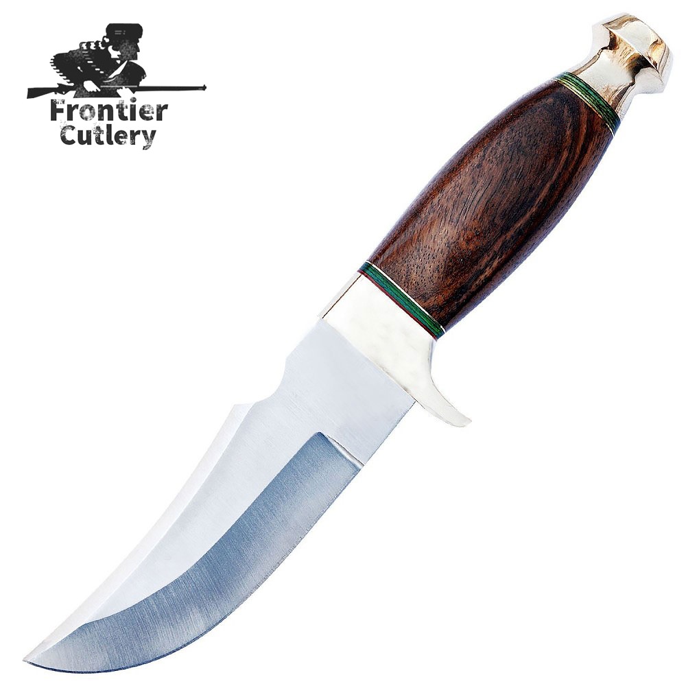 Custom Handmade Stainless Steel Blade Hunting Knife With Wood Handle