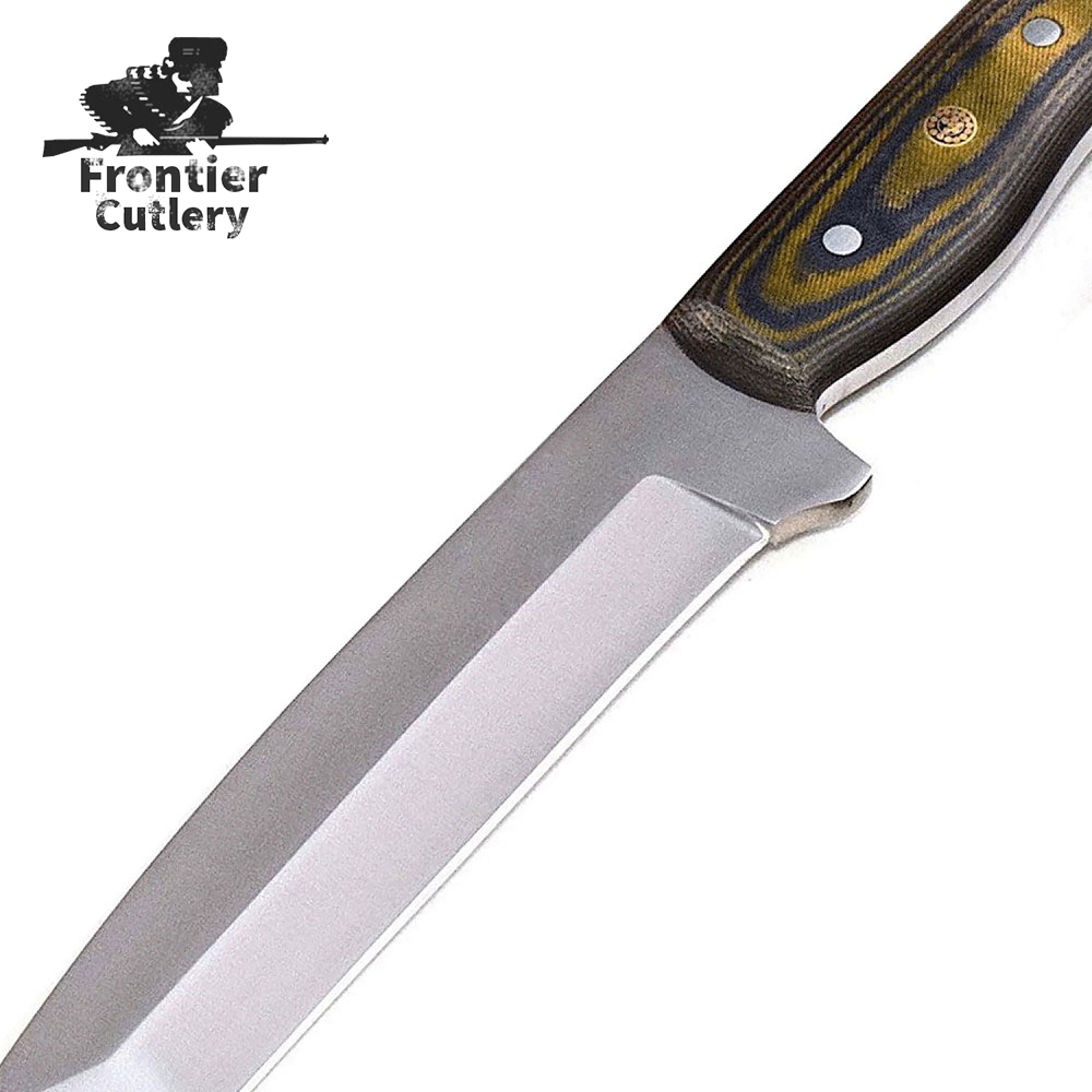 Custom Handmade D2 Tool Steel Camo Micarta TANTO Tactical Hunting Knife