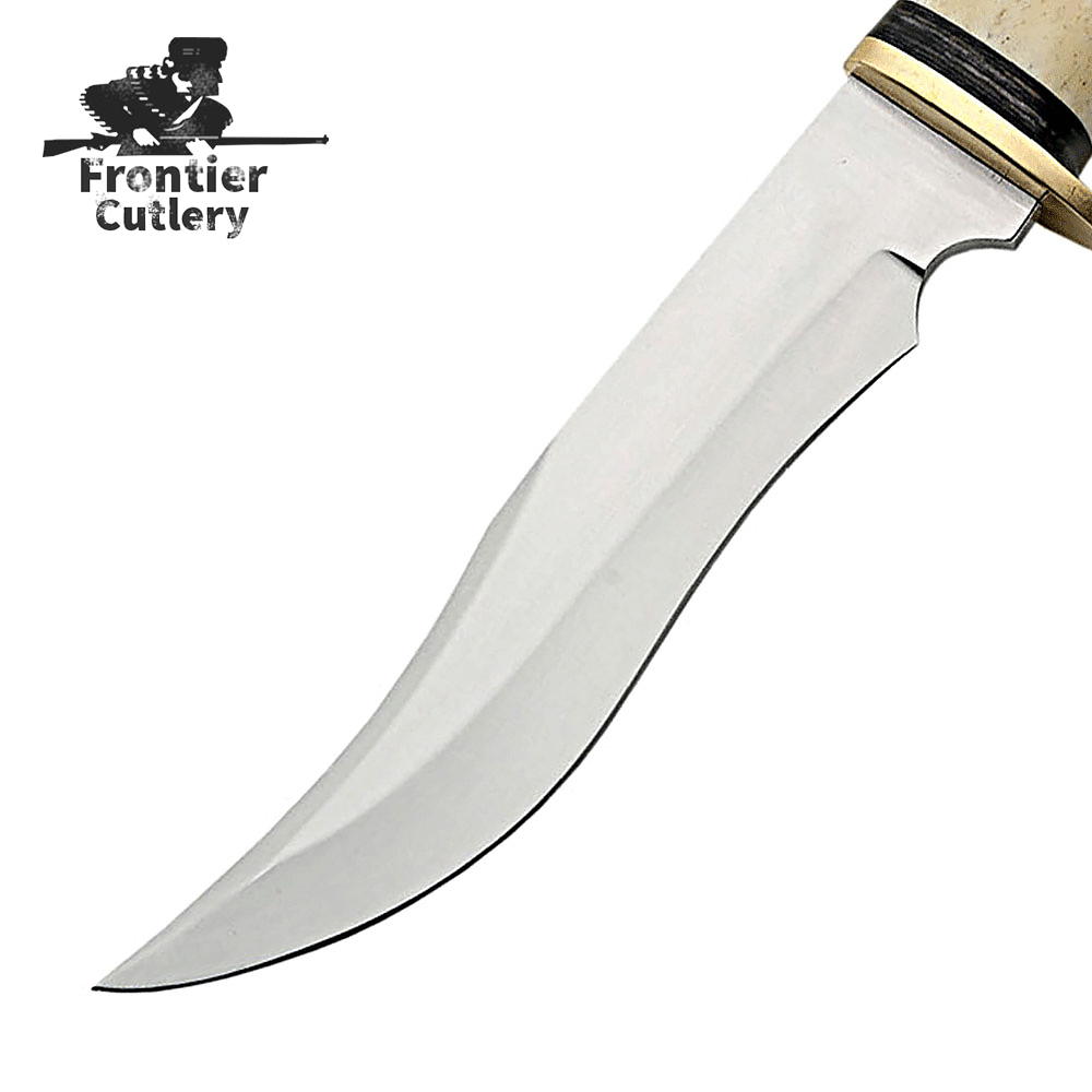 Custom Handmade Hunting knife With Bone Handle