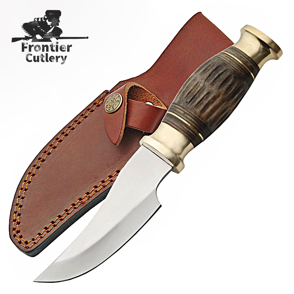 Custom Handmade Hunting knife With BROWN BONE